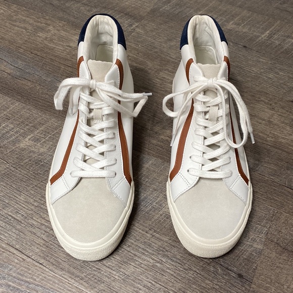 Madewell Sidewalk High-Top Sneakers in Colorblock Leather - Picture 6 of 14